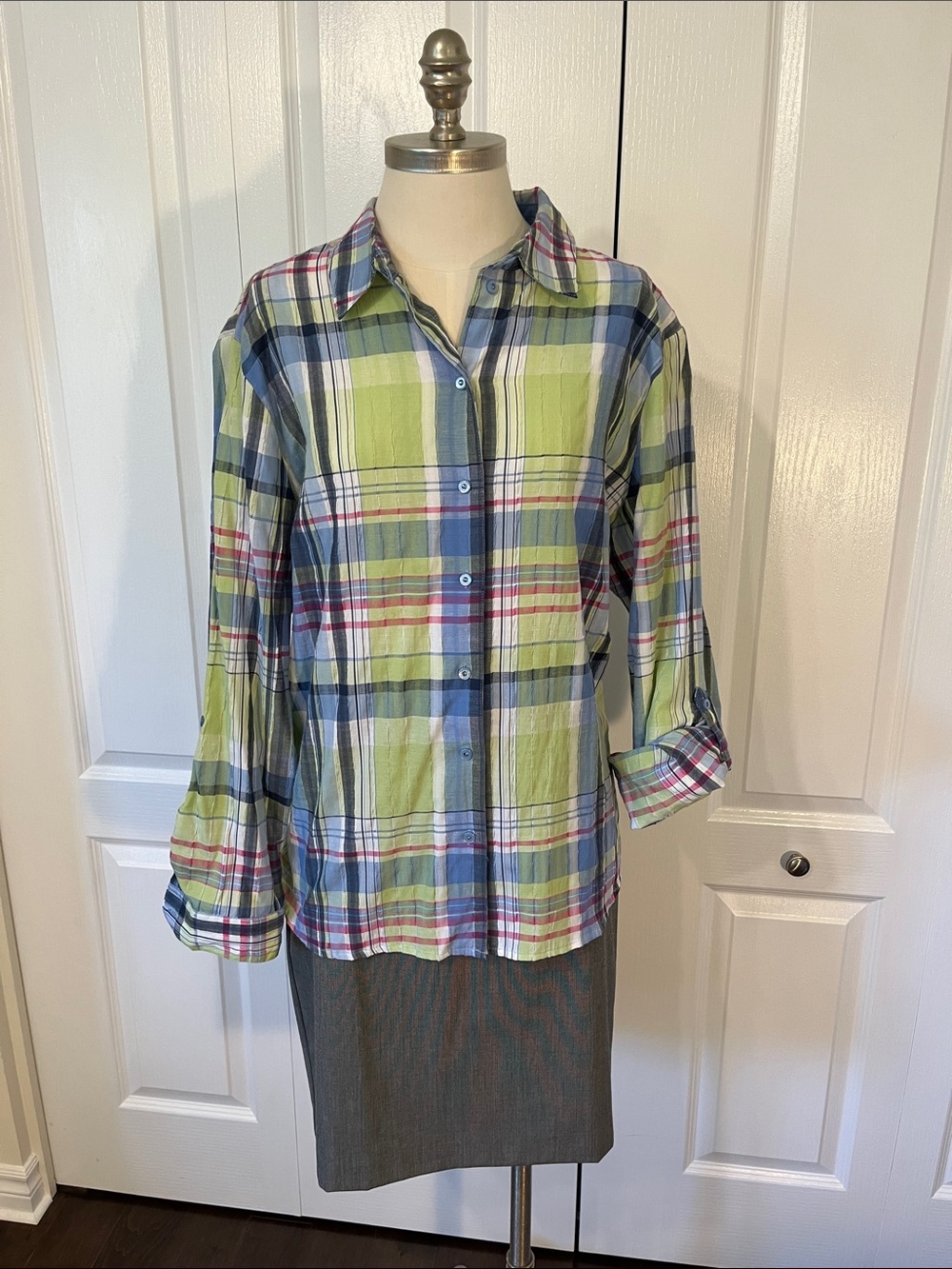 Alia cotton blend shirt